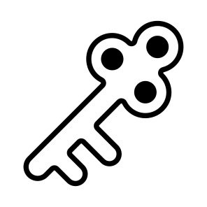 Vintage, Key, Passkey, Latchkey, Artefact icon