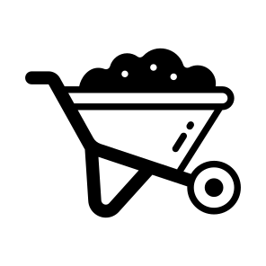 Wheelbarrow, Barrow, Cart, Handcart, Pushcart icon
