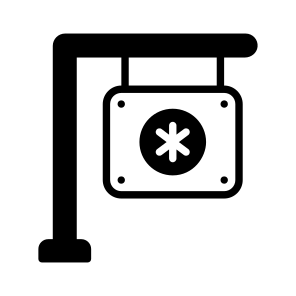 Board, Signboard, Signage, Sign, Signpost icon