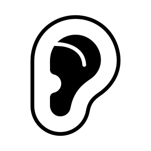 Ear, Hearing, Auricle, Auditory, Organ icon