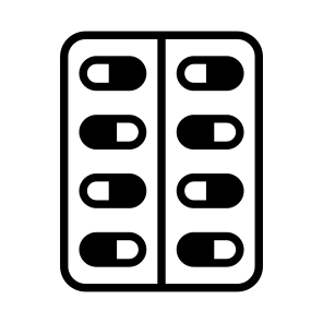 Medicine, Blister, Pills, Drugs, Tablets icon
