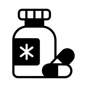 Medicine, Pills, Drugs, Herbal, Bottle icon