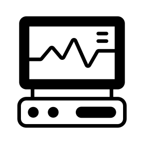 Monitor, Ekg, Electrocardiogram, Screen, Heartbeat icon