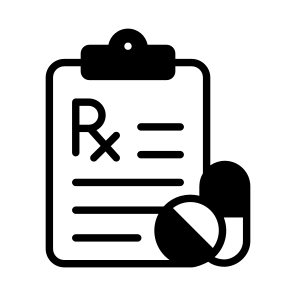 Prescription, Rx, Medicine, Report, Pharmaceuticals icon