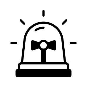 Siren, Hooter, Emergency, Light, Rescue icon