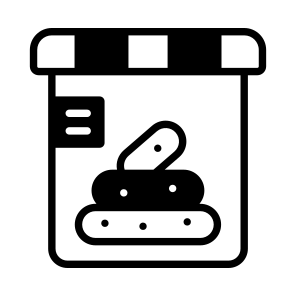 Stool, Poop, Sample, Lab, Testing icon