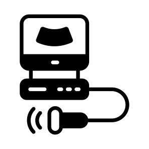 Ultrasound, Sonogram, Ultrasonography, Diagnostic, Screening icon
