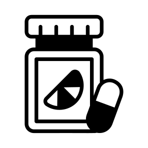 Vitamin, Nutrition, Medication, Pills, Drugs icon