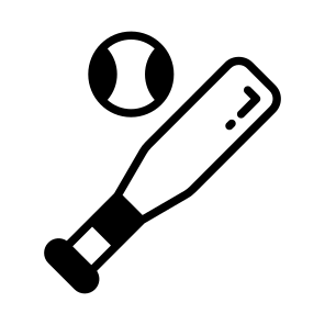 Baseball, Sport, Game, Bat, Ball icon