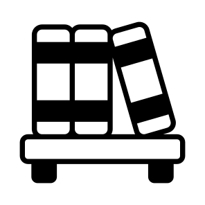 Bookshelf, Book Rack, Shelf, Library Shelf, Handbook Shelf icon
