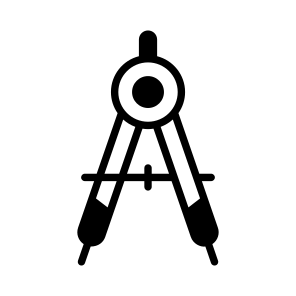 Compass, Divider, Geometry, Stationery, Tool icon