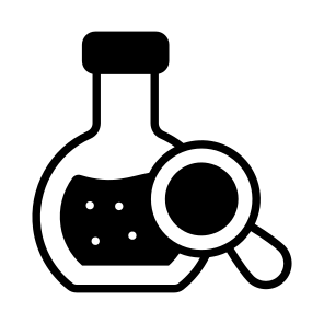 Lab Research, Flask, Glassware, Lab, Chemistry icon