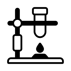Lab Stand, Retort Stand, Test Tube, Lab Experiment, Lab Practical icon