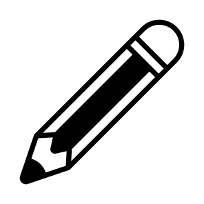 Pencil, Lead, Writing, Drawing, Sketching icon