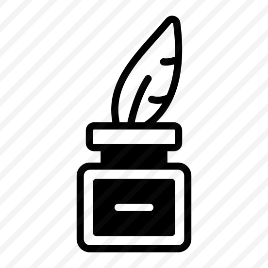 Quill Ink, Inkpot, Ink Bottle, Stationery, Feather Ink preview