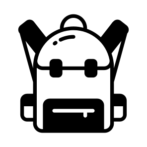 School Bag, Backpack, Knapsack, Rucksack, Shoulder Bag icon