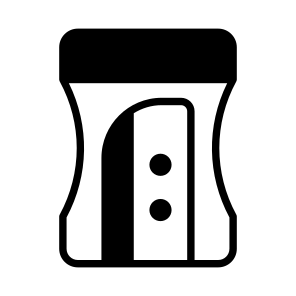 Sharpener, Shaver, Blade, Stationery, School Supply icon