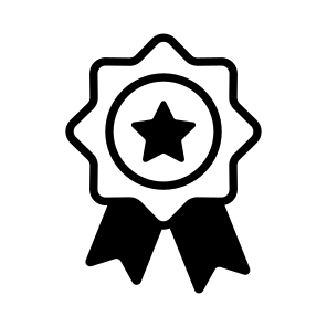 Star Badge, Medal, Award, Reward, Honour icon