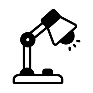 Study Lamp, Light, Adjustable Lamp, Illumination, Desk Lamp icon