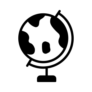 Table Globe, Geography, Planet, Decor, Ornament icon