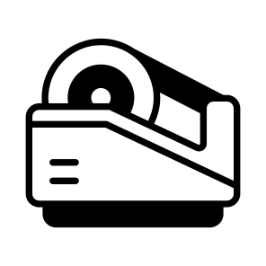 Tape Dispenser, Adhesive, Sticky, Drafting, Stationery icon