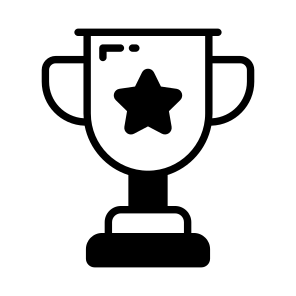Trophy, Award, Reward, Prize, Achievement icon