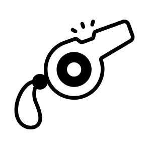Whistle, Shrill, Noisemaker, Sound, Tool icon