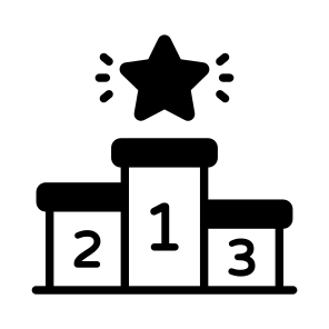 Winner Podium, Stage, Positions, Achievement, Ranking icon