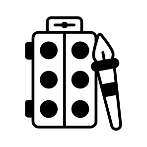 Color, Palette, Paint, Painting, Watercolor icon