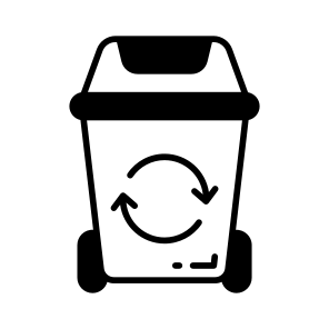 Dustbin, Recycling, Bin, Waste, Garbage icon