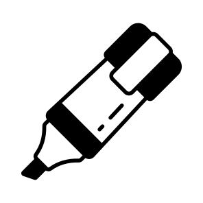 Highlighter, Marker, Pen, Stationery, Color icon