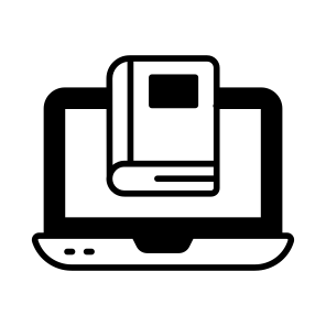 Online, Library, Digital, Books, Elearning icon