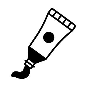 Paint, Tube, Oil, Gouache, Acrylic icon