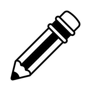 Pencil, Writing, School, Stationery, Drawing icon