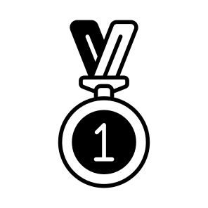 St, Prize, Gold, Medal, Achievement icon