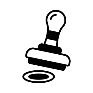 Stamp, Office, Approval, Office, School icon