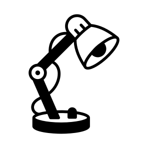 Study, Lamp, Light, Table, Desk icon