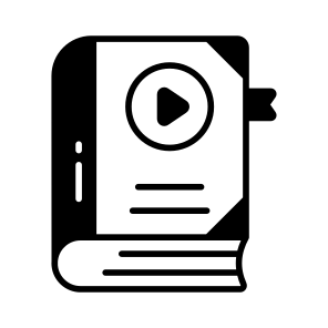 Video, Book, Lesson, Content, Education icon