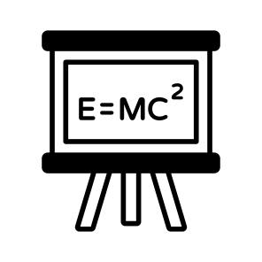 Whiteboard, Mathematics, Math, Board, Equations icon