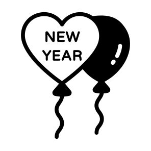 ,balloons, Decoration, Party, Celebration, Bunch, icon