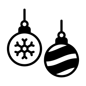 Baubles, Hanging, Lights, Christmas, Ornament icon