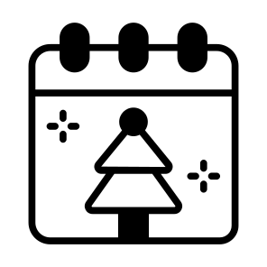 Calendar, Christmas, Tree, Celebration, Planner icon
