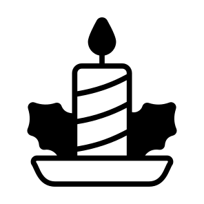 Candle, Candlelight, Candlestick, Decorative, Burning icon