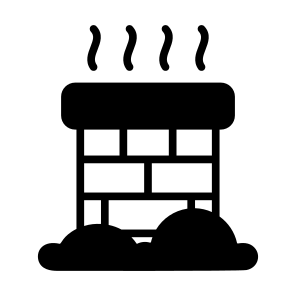 Chimney, Stack, Cold, Steam, Smoke icon