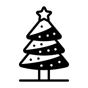 Christmas, Tree, Pine, Spruce, Greenery, icon