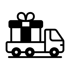 Delivery, Truck, Surprise, Present, Hamper icon