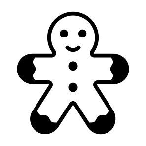 Gingerbread, Cookie, Biscuit, Sweet, Christmas icon