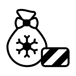 Sack, Bag, Pouch, Christmas, Gift icon