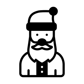 Santa Claus, Christmas, Beanie, Hat, Cap icon