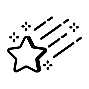 Shooting, Falling, Star, Wish, Nature icon